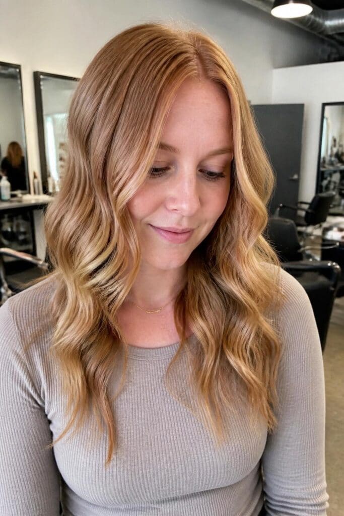 Strawberry Blonde Waves