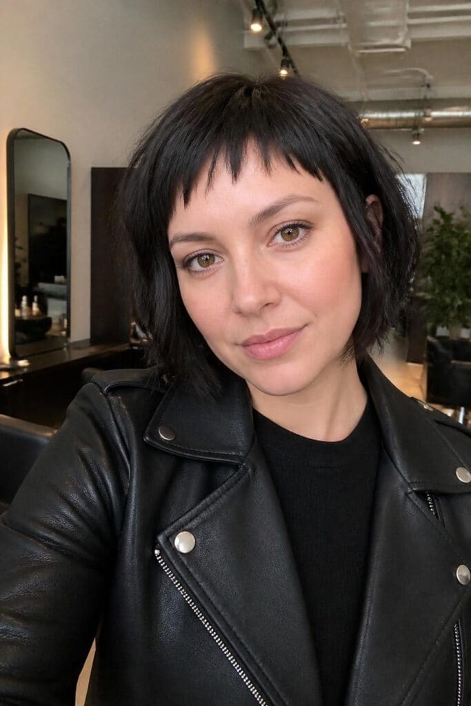 Textured Micro Bangs
