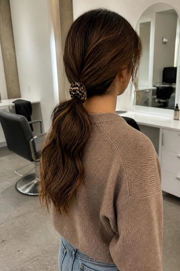 The Low Twisted Ponytail