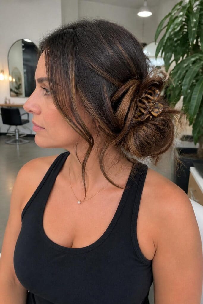 The Messy Side Bun