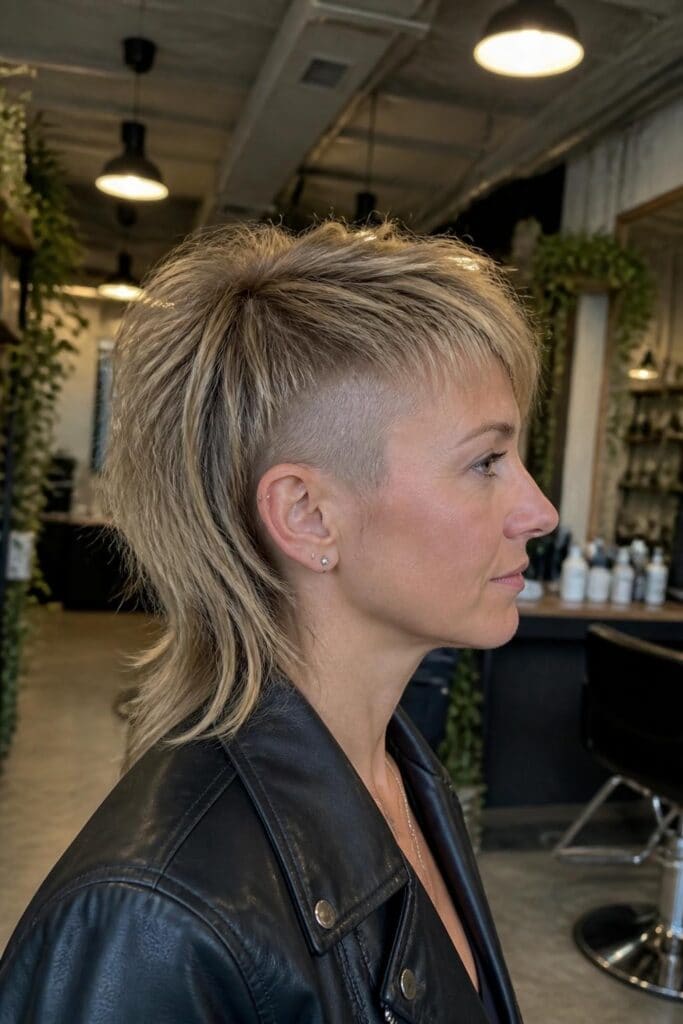10. Choppy Wolfcut with Undercut