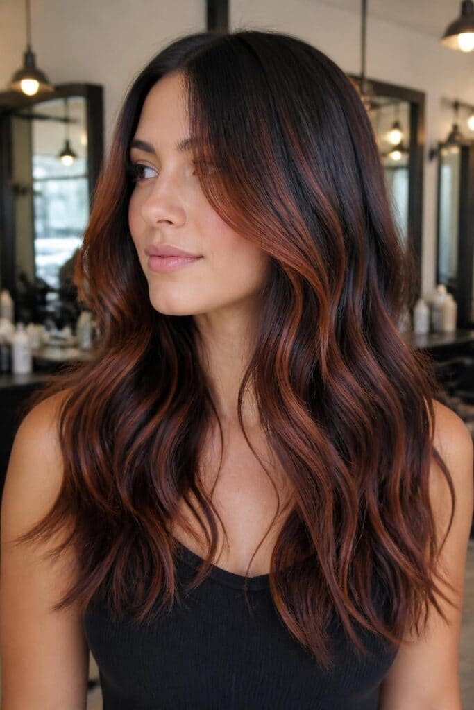 12. Deep Auburn Ribbons