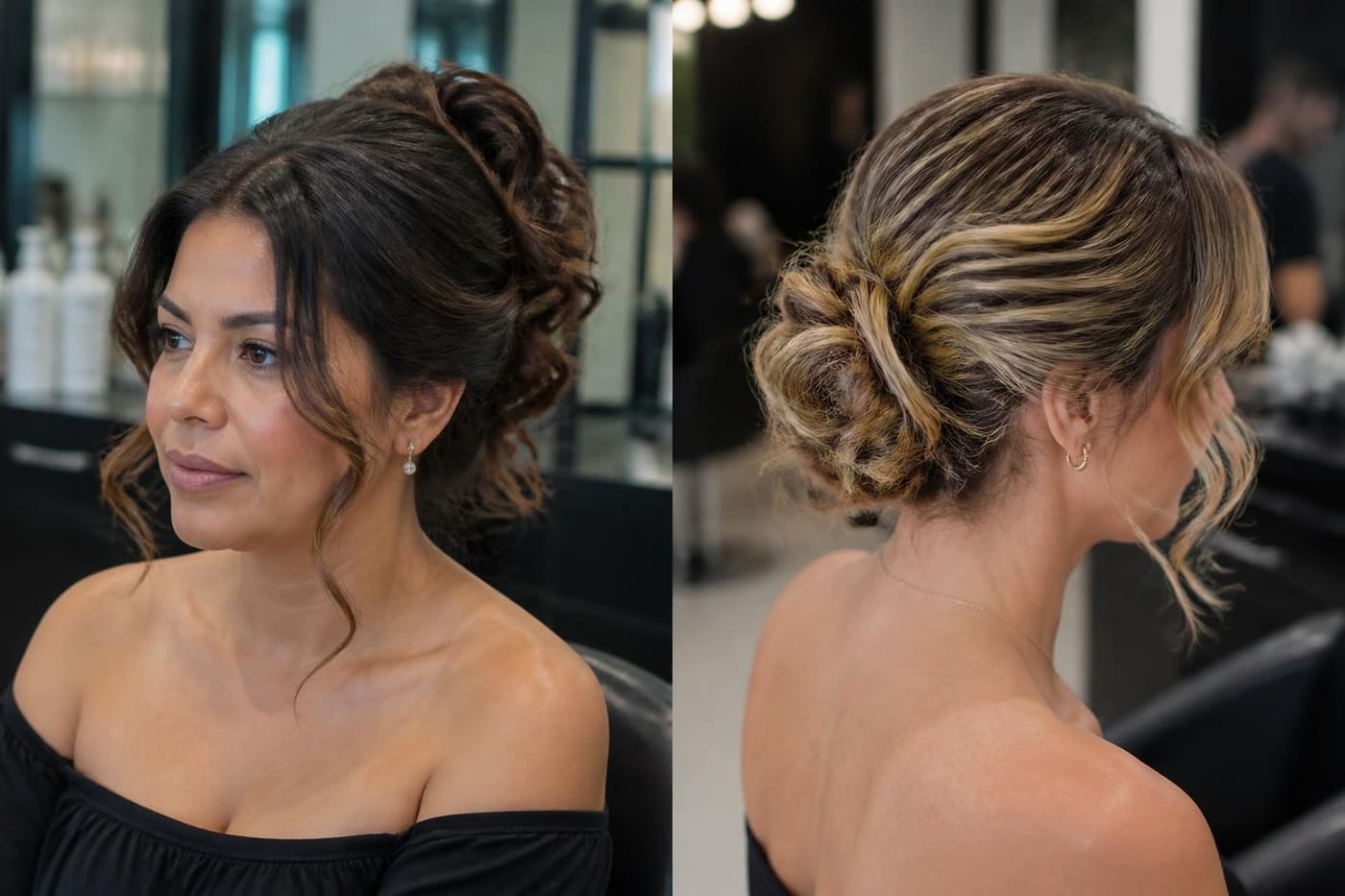 15 Elegant Off Shoulder Hairstyles for Wedding Guests