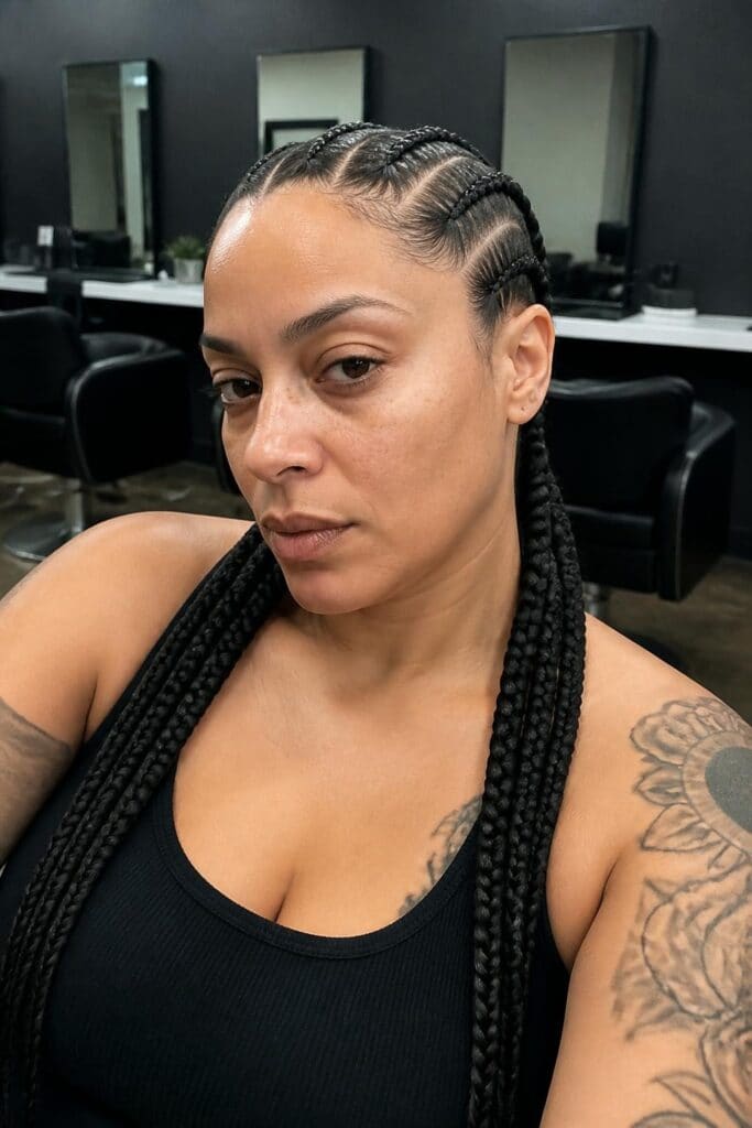 2. Sleek Boxer Braids