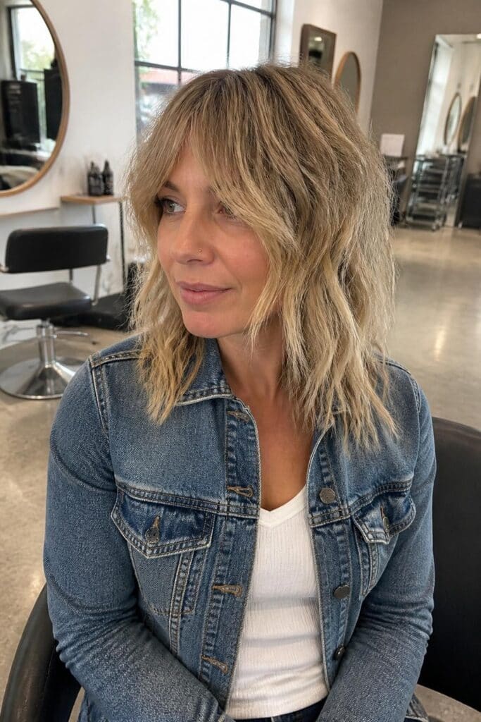 2. Wavy Textured Shag
