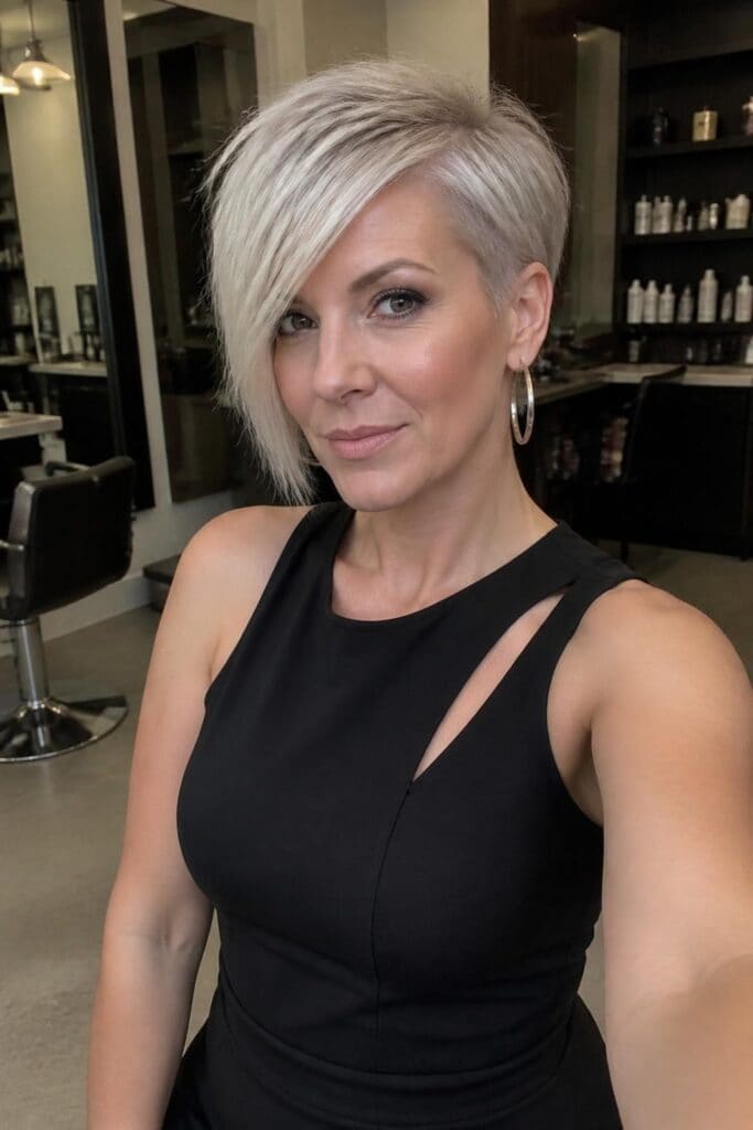 Long Pixie with Asymmetrical Cut
