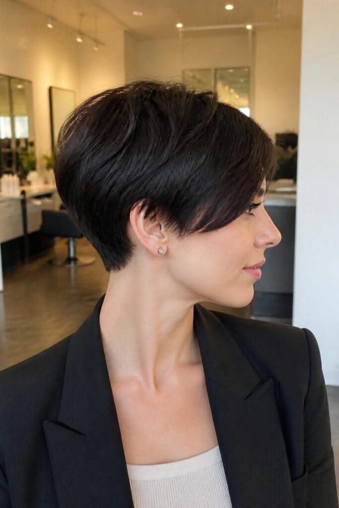 Long Pixie with Tapered Nape