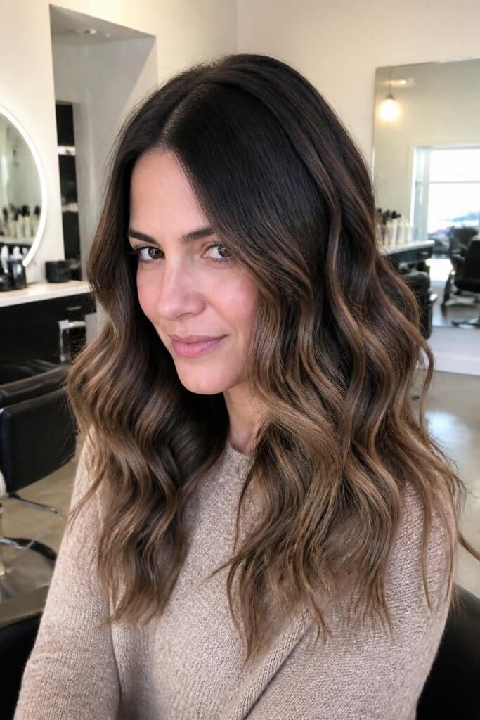 Mocha Ombre with Soft Waves