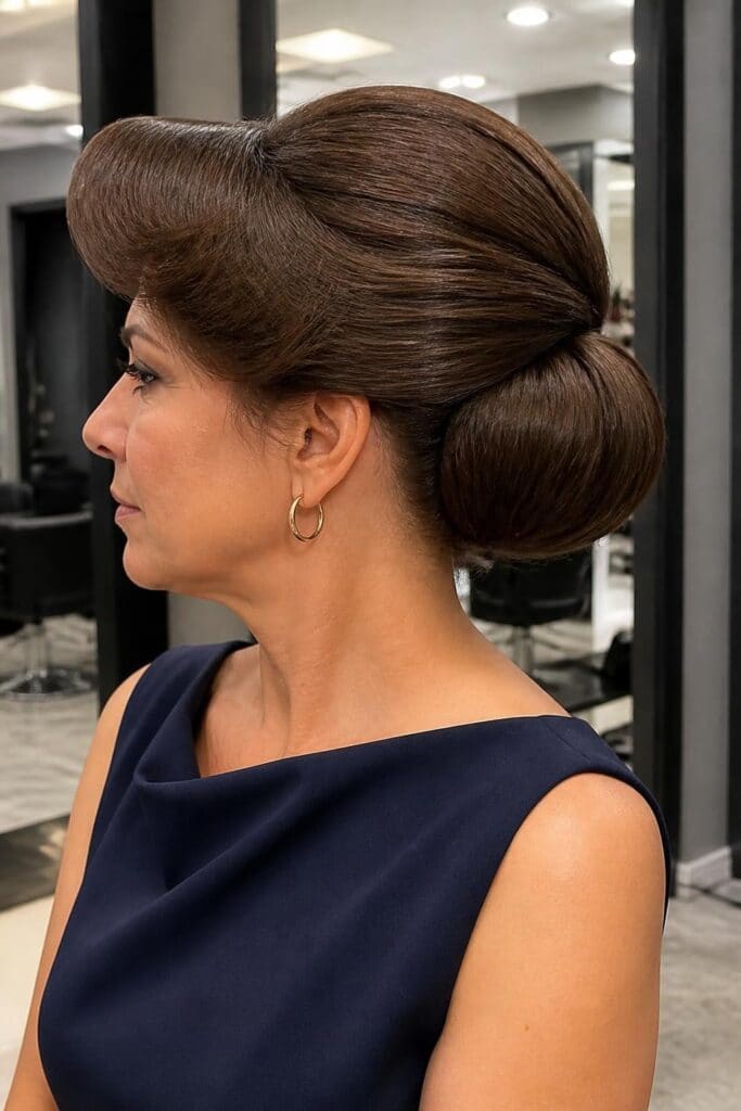 Rolled Fringe Updo