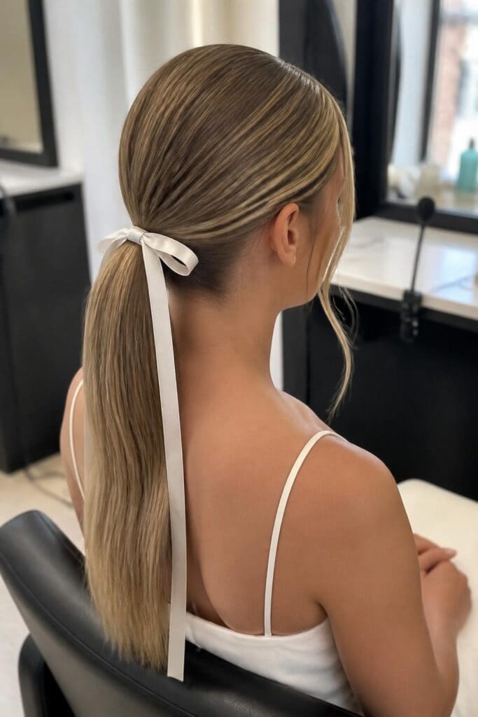 Straight Pony with a Ribbon