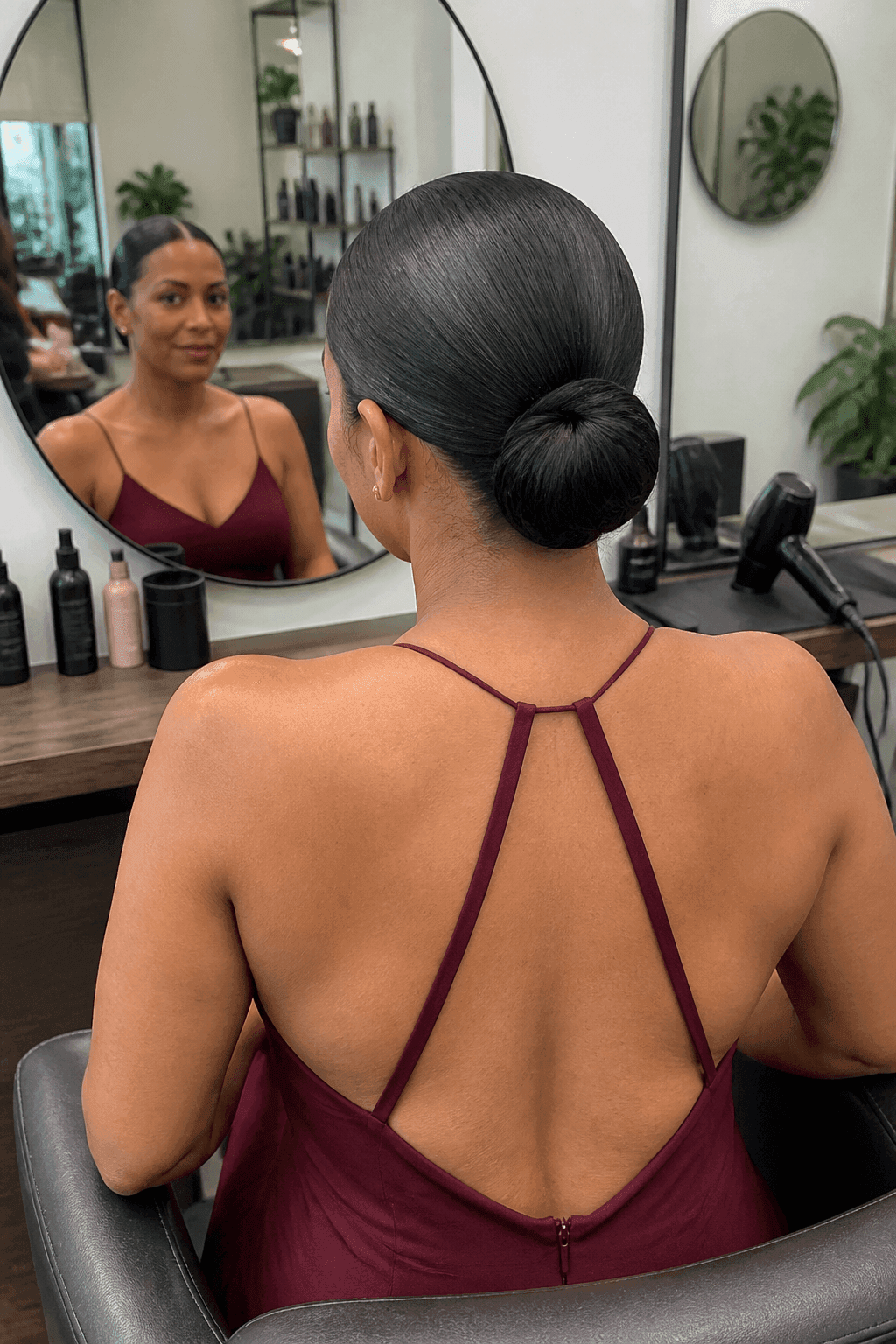 Slicked Back Bun